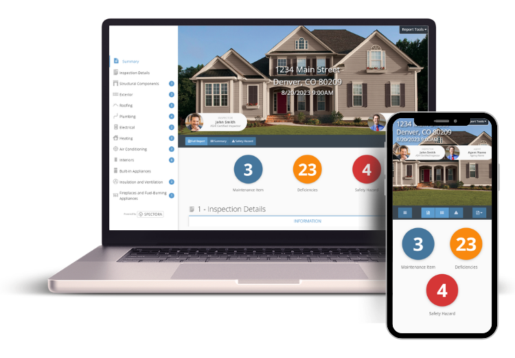 Your home inspections can be viewed on any device!